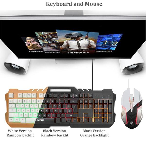 Imagem de 104Keys Wired Gaming Keyboard e Mouse Set (Branco)