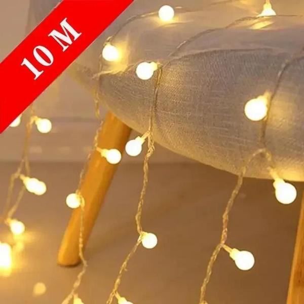 Imagem de 10M LED Luzes De Corda USB Alimentadas Por Bateria Ao Ar Livre Jardim Fada Casamento Decoração De