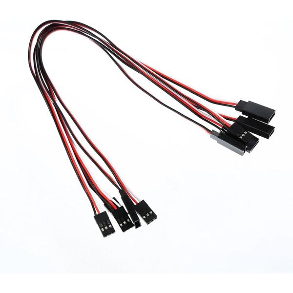 Imagem de 10pcs 3pin RC Servo Cabos De Extensão Fêmea Para Macho Conectores De Fio Para Conexão De Extensão