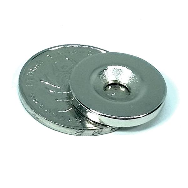 Imagem de 10pcs Imã De Neodimio Disco 20x3 - 20mm X 3mm Com Furo - N35