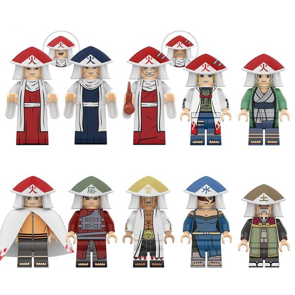 Imagem de 10pcs Uzumaki Naruto Naruto montado brinquedo minifigura