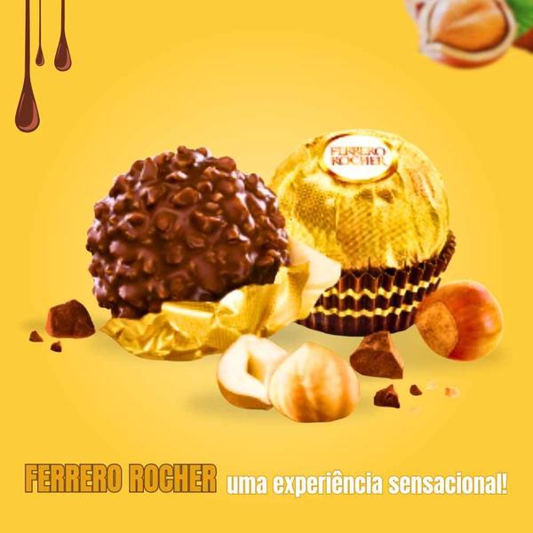 Imagem de 10un Bandeja Chocolate Ferrero Rocher c/ 8 Bombons Cada