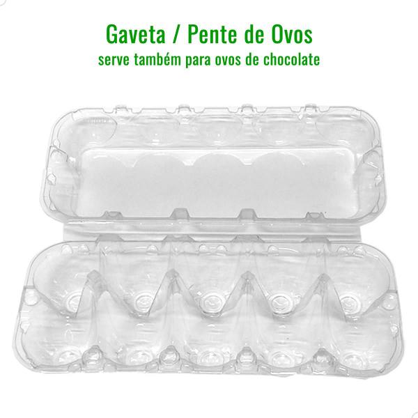 Imagem de 10un Embalagem Caixa para 10 Ovos de Galinha, Pente de Plástico para Ovos Galinha, Caixa para Sabonete Ovos