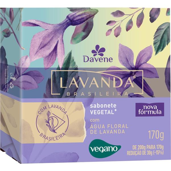 Imagem de 10UN Sabonete Vegetal Lavanda Brasileira 170g Davene