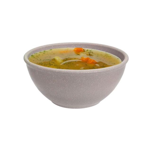 Imagem de 10un TIGELA 500ml BOWL CUMBUCA SOPA CALDO CINZA