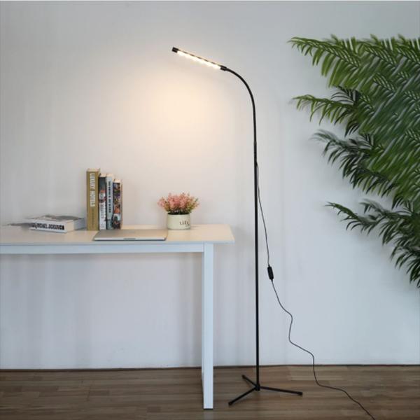 Imagem de 10W Multifuncional LED Floor Lamp Hotel Vertical Table Lamp Living Room Study Beauty Nail Tattoo Lamp