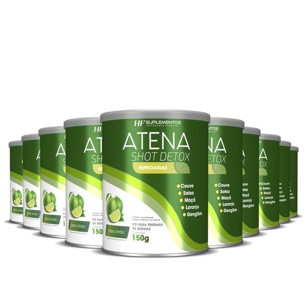 Imagem de 10X Atena Shot Detox Sabor Limão Hf Suplementos