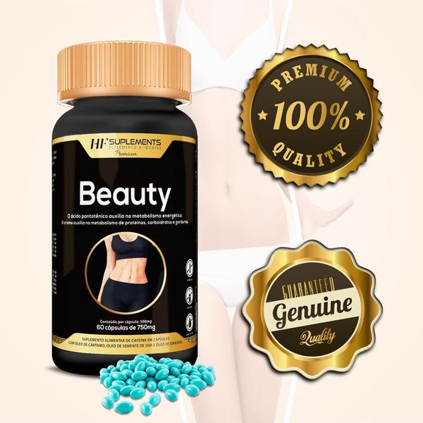 Imagem de 10x beauty cartamo uva e girassol 750mg 60caps hf suplements