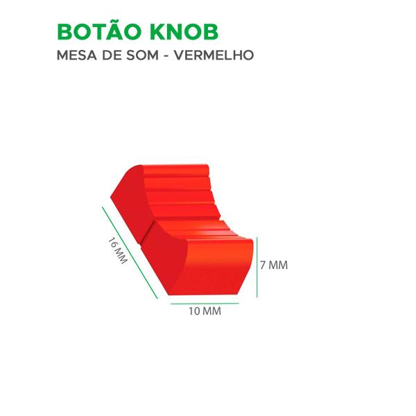 10x Botão Knob Mesa de Som - Medidas Nas Fotos - Vermelho - PIX Imagem de 10x Botão Knob Mesa de Som - Medidas Nas Fotos - Vermelho