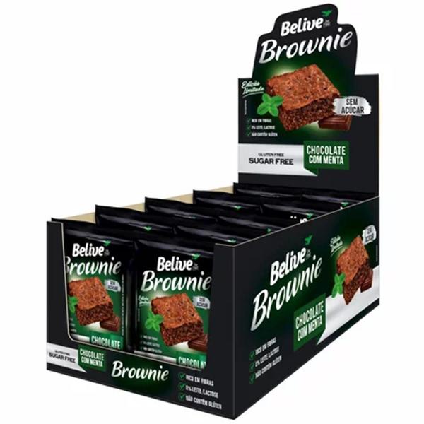 Imagem de 10x Brownie Chocolate Com Menta Zero BELIVE 40g