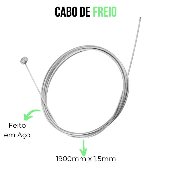 Imagem de 10x Cabos Aço Câmbio Passador Marcha Bike Universal + 10x Cabos de Freio