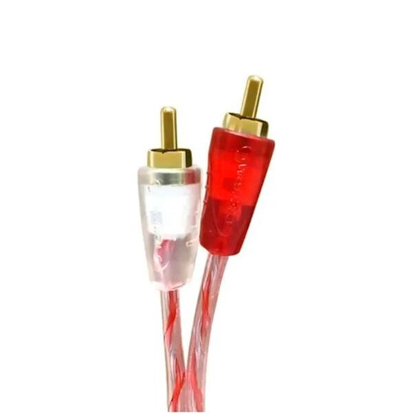 Imagem de 10x Cabos Coaxial RCA Stetsom Série Bronze 1 Metro Vermelho e Branco Banhado a Ouro - Stetsom