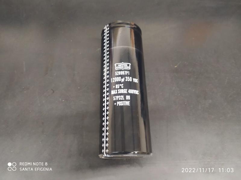 10x Capacitor Eletrolitico 12000uf/350-400v Giga 85º 75x220 - Chemicon Imagem de 10x Capacitor Eletrolitico 12000uf/350-400v Giga 85º 75x220