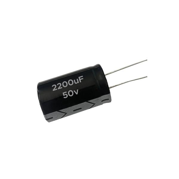 Imagem de 10x Capacitor Eletrolítico 2200uf x 50v 105º Kit c/ 10 Peças