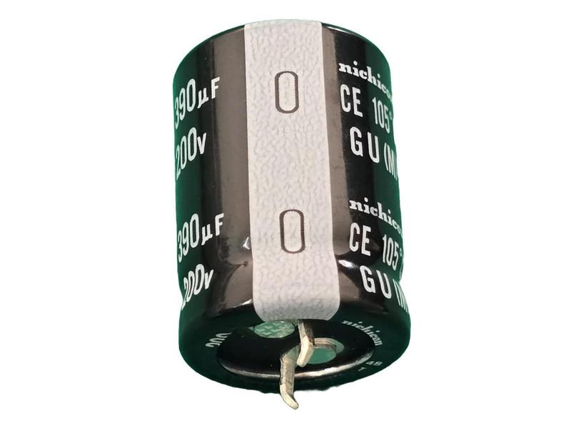 Imagem de 10x Capacitor Eletrolitico 390uf/200v Snap-In 105 22x30mm