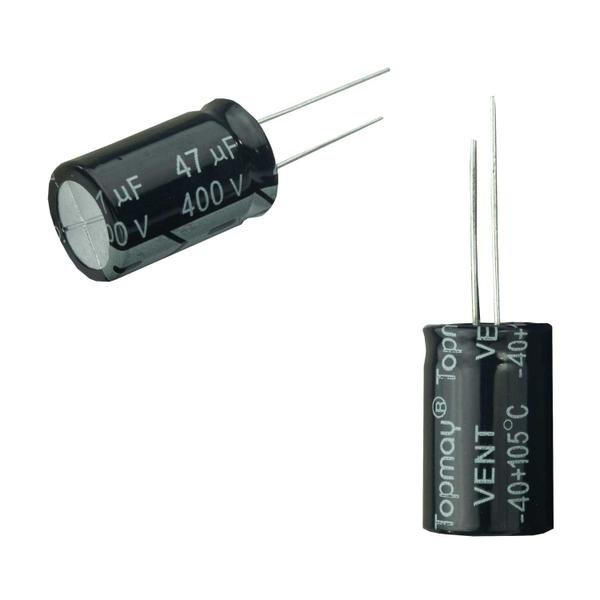 Imagem de 10x Capacitor Eletrolítico 47uf x 400v 105º Kit c/10 Peças