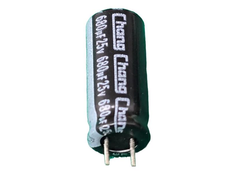 Imagem de 10x Capacitor Eletrolitico 680uf/25v 105 8x20mm Pre Chang