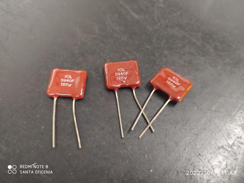 Imagem de 10x Capacitor Mica Prata 5940pf/125v = 5k94/125v 1% Icl