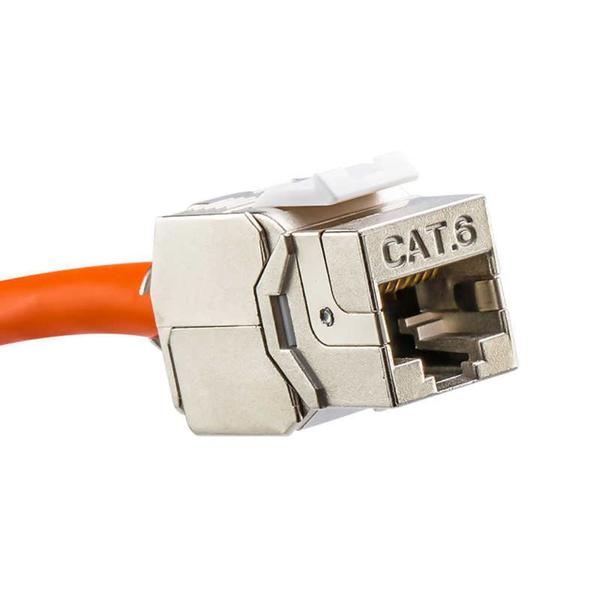 Imagem de 10x Conector Cat6A Blindado Fêmea Jack Keystone Rj45 Original