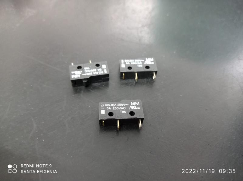 Imagem de 10x Conector Micro Switch Na 1101 T85 5amp 250v 20x6x10mm