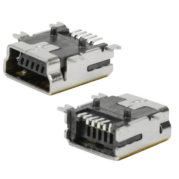 Imagem de 10x Conector Mini Usb Fêmea P/ Pci Micro Usb V3 5pinos