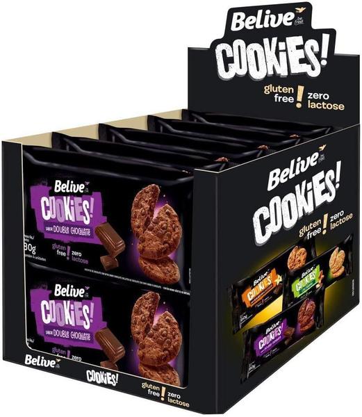 10X Cookies Belive Double Chocolate 80G Imagem de 10X Cookies Belive Double Chocolate 80G