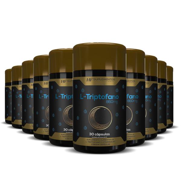10x L-TRIPTOFANO COM MARACUJA 860MG 30CAPS HF SUPLEMENTS - HF SUPLEMENTOS Imagem de 10x L-TRIPTOFANO COM MARACUJA 860MG 30CAPS HF SUPLEMENTS