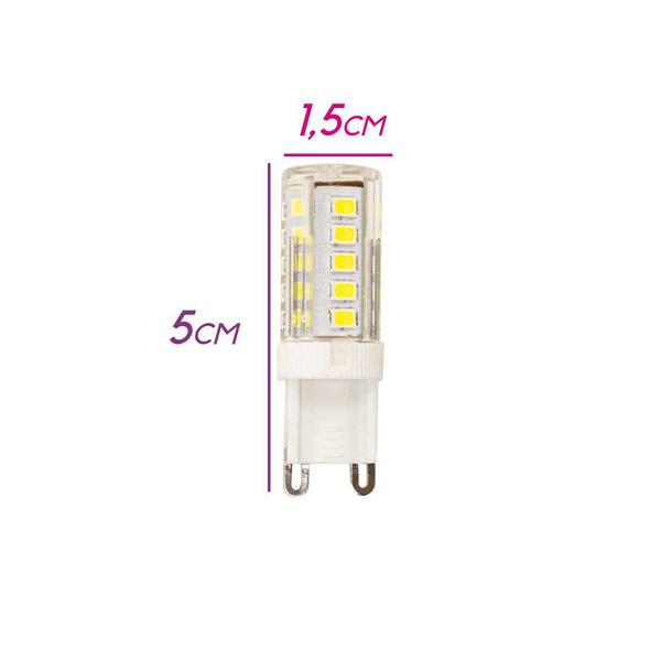 Imagem de 10X Lâmpada LED G9 5W Branco Frio Bivolt ST176