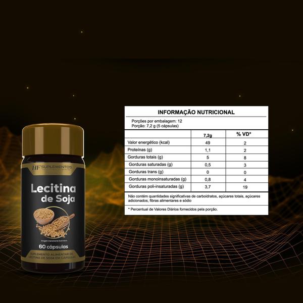 Imagem de 10X Lecitina De Soja Hf Suplementos 60 Caps