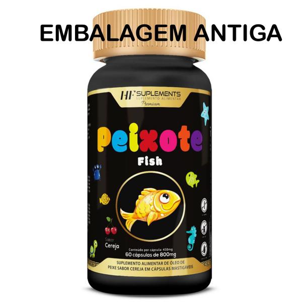 Imagem de 10x PEIXOTE OMEGA 3 INFANTIL MASTIGAVEL 60CAPS HF SUPLEMENTS