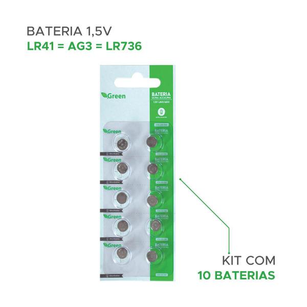 Imagem de 10x Pilhas Baterias Lr41 - 1,5v - Alcalina Dura Muito+