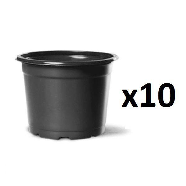 Imagem de 10X Vaso Para Mudas Sementeira N2,5 Cor Preto NUTRIPLAST