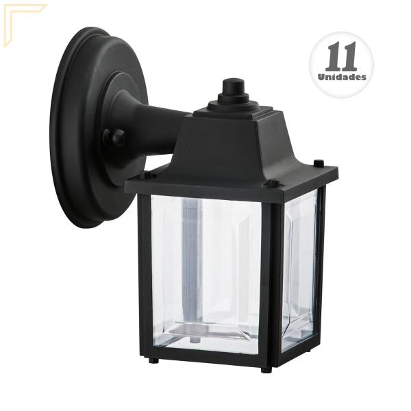 Imagem de 11 Luminaria Arandela Externo Vintage Preto Alz17