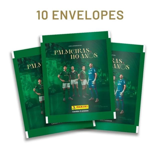 Imagem de 110 Anos Palmeiras - Kit 50 Figurinhas (10 Envelopes Lacrados) Oficial Editora Panini 2024 (Não acompanha o álbum)