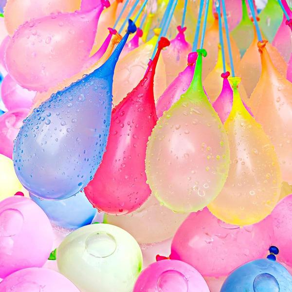 Imagem de 111 Unidades Bexiga de Água Kit Conjunto Water Ballons Brincadeiras de Verão com Conector Enchedor para as Crianças Splash Ball 1 Pacote