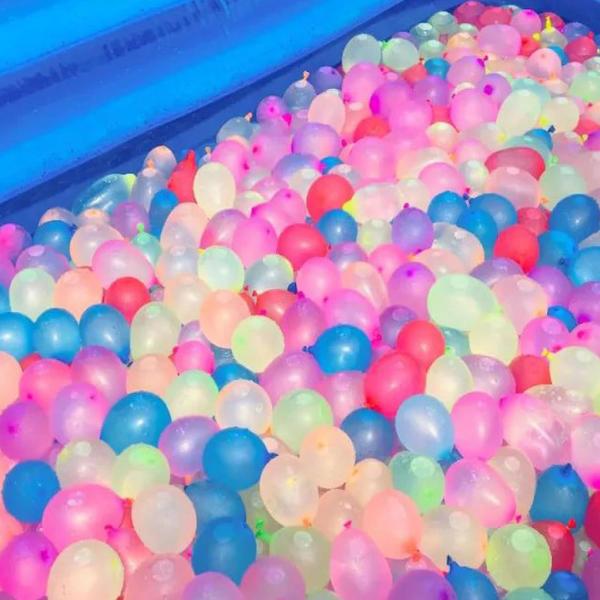 Imagem de 111 Unidades Bexiga de Água Kit Conjunto Water Ballons Brincadeiras de Verão com Conector Enchedor para as Crianças Splash Ball 1 Pacote