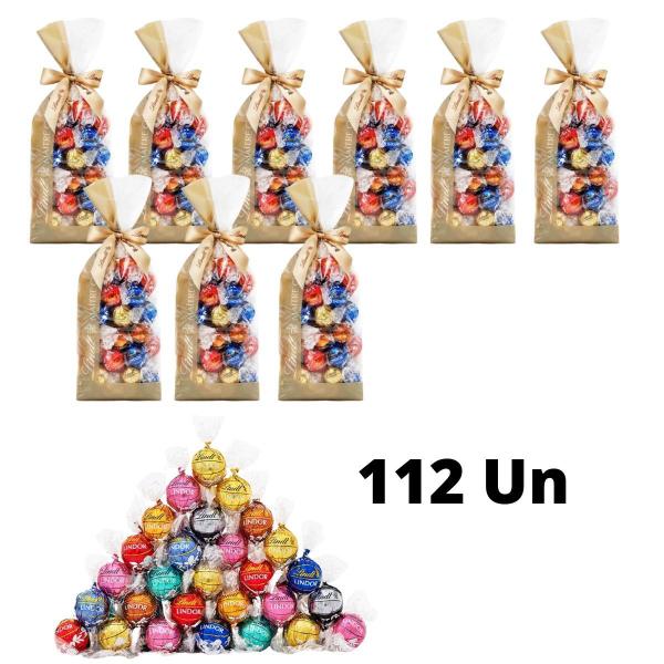 Imagem de 112 Trufas De Chocolate Importado Lindt Sabores Diversos