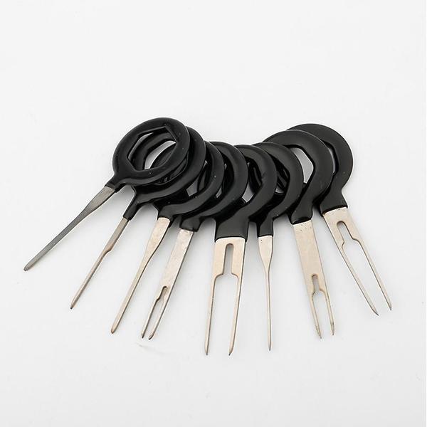 Imagem de 11pcs ferramenta de remoção de terminal de fio de carro fiação conector extrator de pino extrator ferramentas