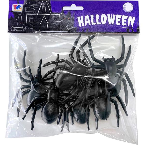 Imagem de 12 Aranhas de Plástico para Decorar Festa de Halloween Festa de dia das Bruxas