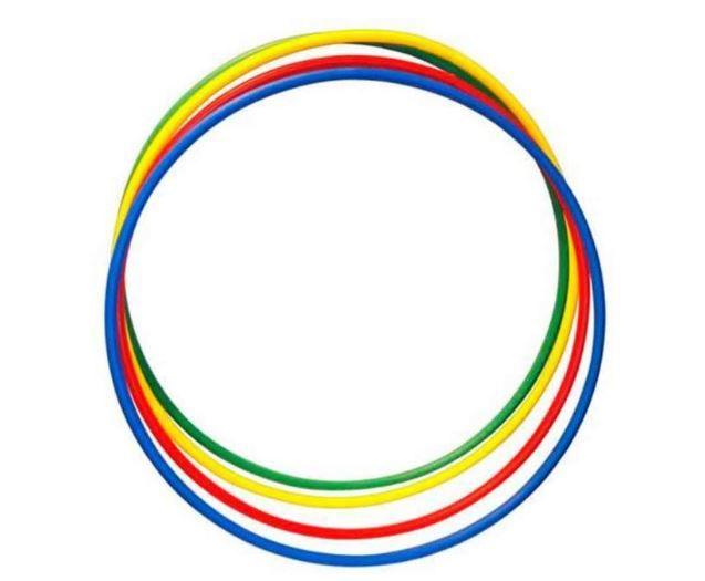 12 Bambolês Arco Infantil Reforçado 55cm Colorido Atacado - Blook Imagem de 12 Bambolês Arco Infantil Reforçado 55cm Colorido Atacado