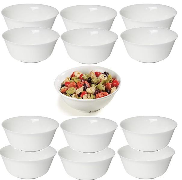 Imagem de 12 Bowl Tigela Cumbuca Oriental Em Melamina 400ml Poke Açaí