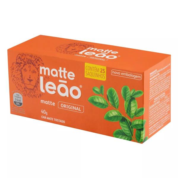 Imagem de 12 Caixas Chá Matte Leão Original 25 Sachês 40g