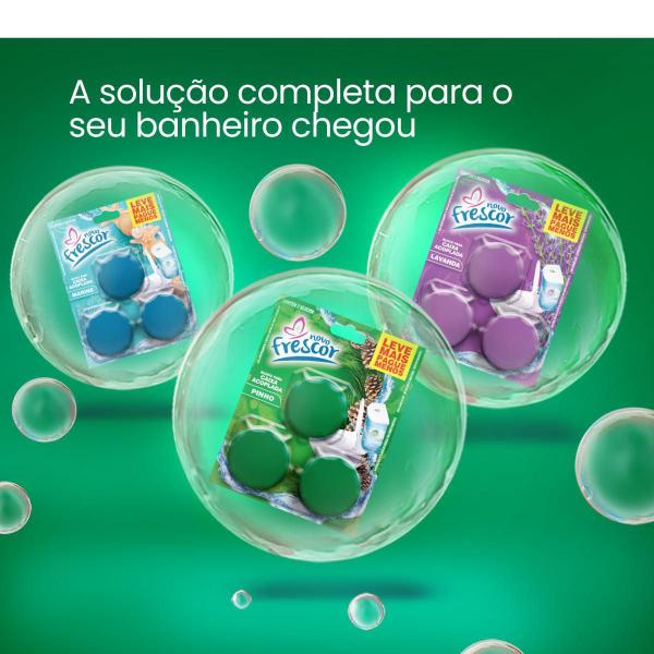 Imagem de 12 Cartelas Floral + 12 Marine Tablete Sanitário 45G 3