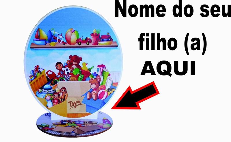 Imagem de 12 Centros Mesa Brinquedo Personalizado Lembranças Festa