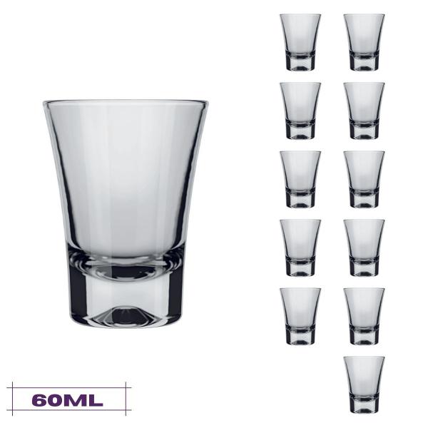 Imagem de 12 Copinhos Shot Ole 60ml Vodka Dose Bebidas Cachaça Nadir