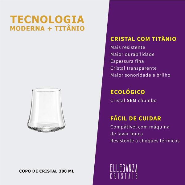 Imagem de 12 Copos De Cristal 350 Ml Linha Xtra Bohemia