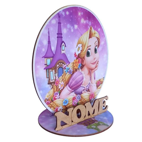 Imagem de 12 Display Centros Rapunzel Rosa Personalizado Lembranças Festa