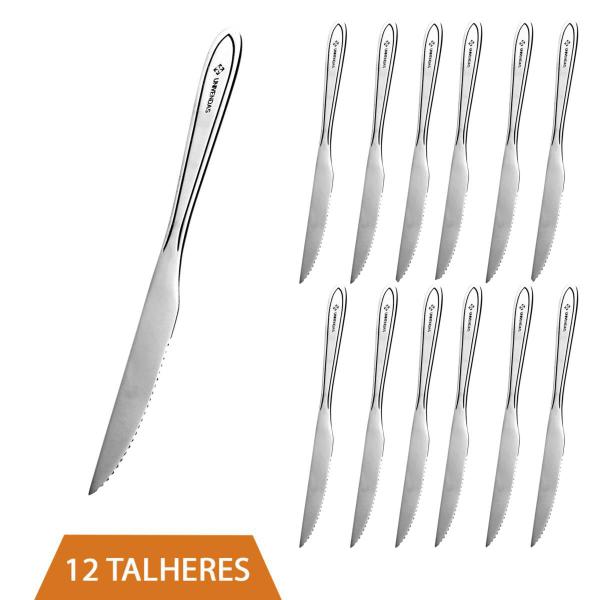 Imagem de 12 Facas Firme Resistente Talheres Utensílio De Cozinha