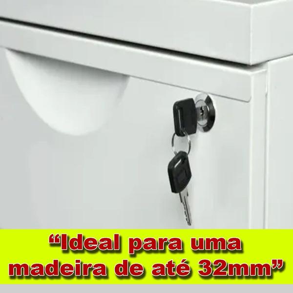 Imagem de 12 Fechaduras Para Moveis Gaveta Porta De 31mm