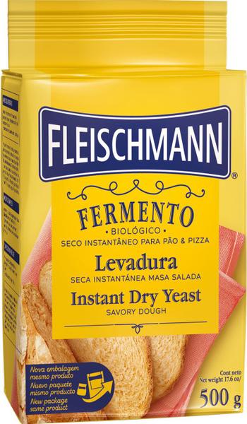 12 Fermento Biológico Seco Instantâneo Massa Salgada 500g - Fleischmann Imagem de 12 Fermento Biológico Seco Instantâneo Massa Salgada 500g